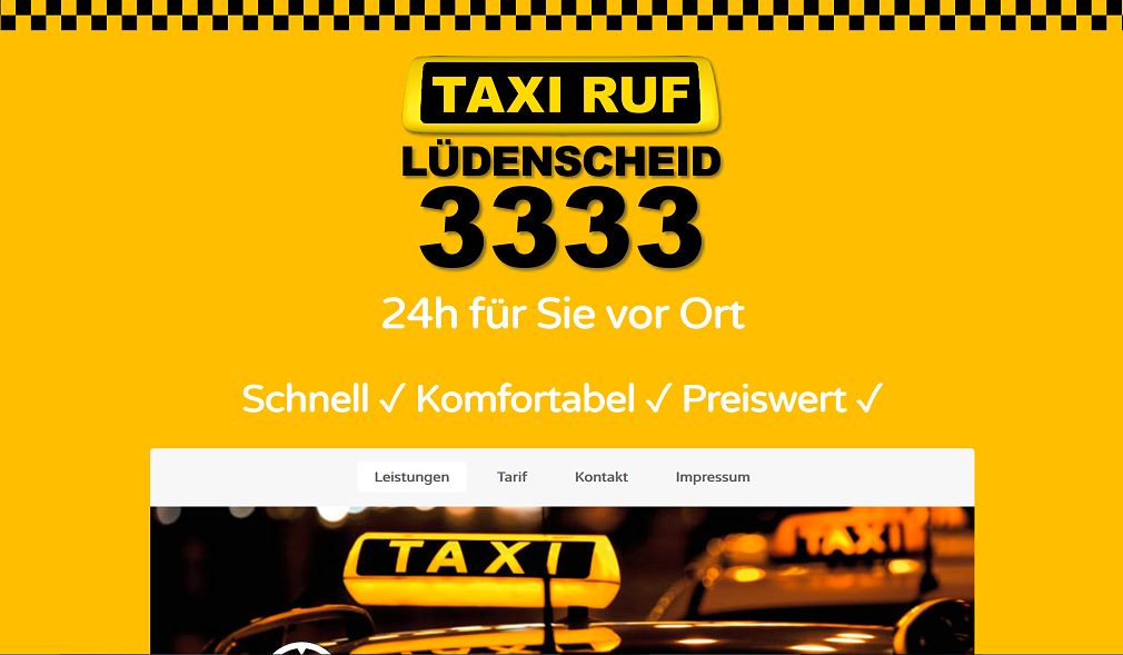 Referenzseite Taxi Ruf Lüdenscheid